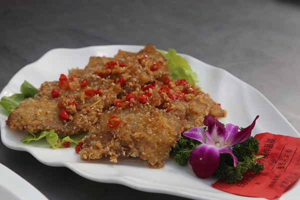 香煎夫子肉16-03-05长沙新东方烹饪学院,厨师学校,热菜作品,学生作品.